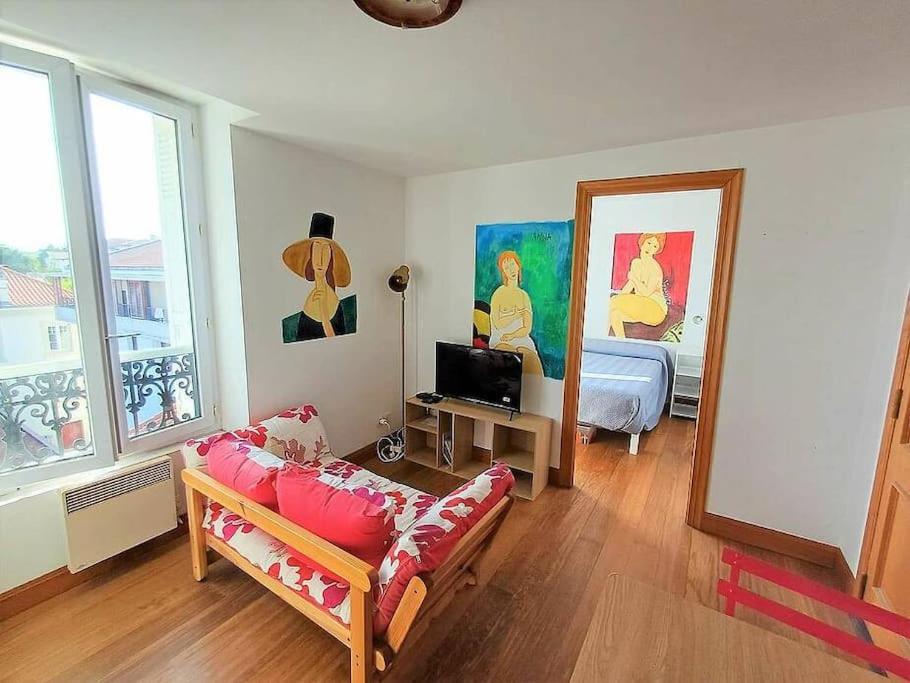 Bonito Estudio Reformado 1 Dormitorio 3 Personas Hendaye Luaran gambar